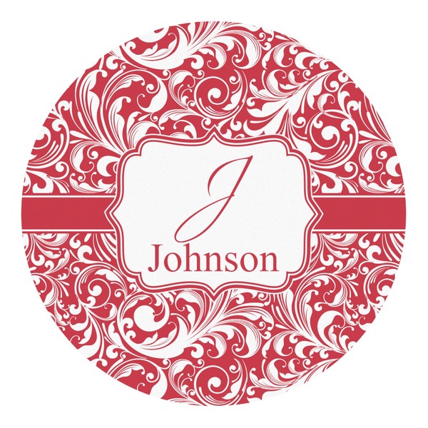Custom Swirl Round Decal - Large (Personalized)