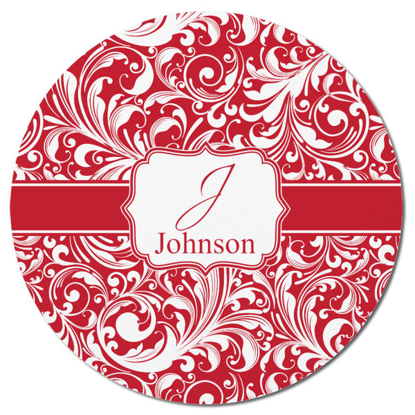 Swirl Round Fridge Magnet - FRONT