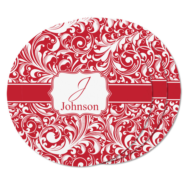 Swirl Round Fridge Magnet - THREE