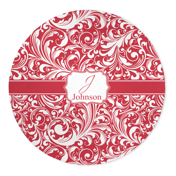 Custom Swirl 5' Round Indoor Area Rug (Personalized)