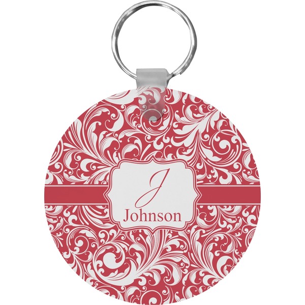 Swirl Round Keychain (Personalized)
