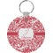 Swirl Round Plastic Keychain (Personalized)