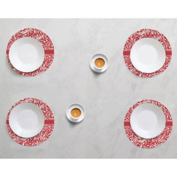 Swirl Round Linen Placemats - LIFESTYLE (set of 4)