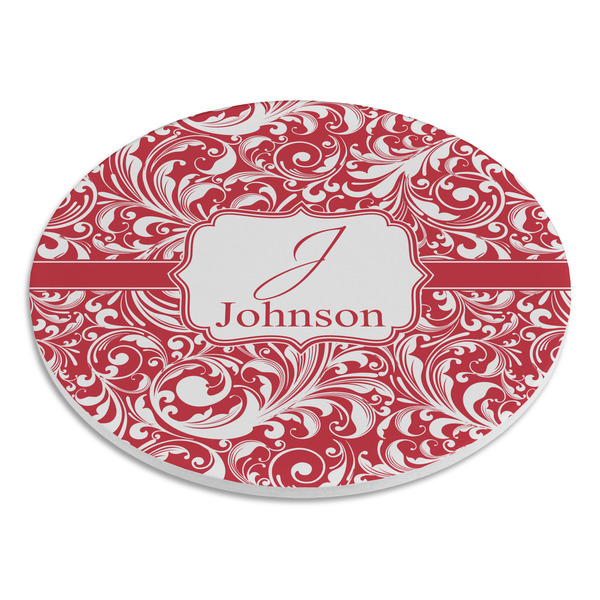 Swirl Round Stone Trivet - Angle View