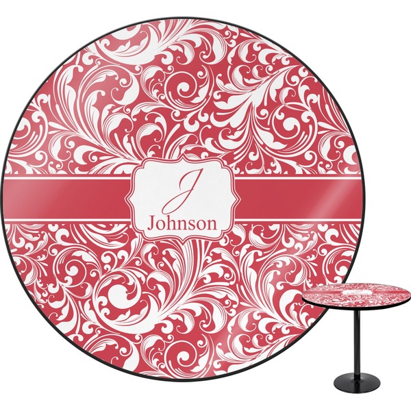 Custom Swirl Round Table (Personalized)