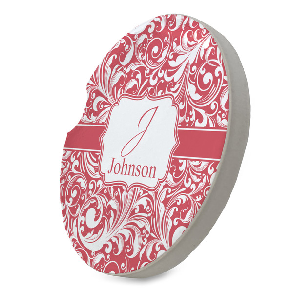 Swirl Sandstone Car Coaster - STANDING ANGLE