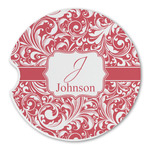 Swirl Sandstone Car Coaster - Single (Personalized)