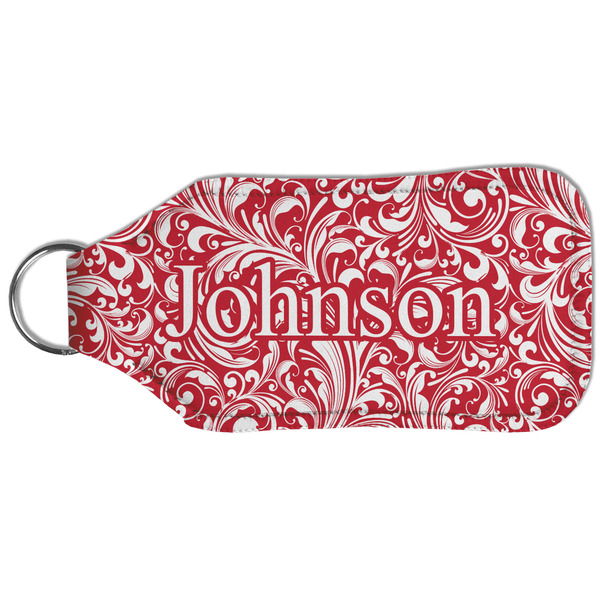 Swirl Sanitizer Holder Keychain - Large (Back)