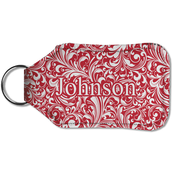 Swirl Sanitizer Holder Keychain - Small (Back)