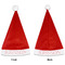 Swirl Santa Hat - Front & Back (Personalized)
