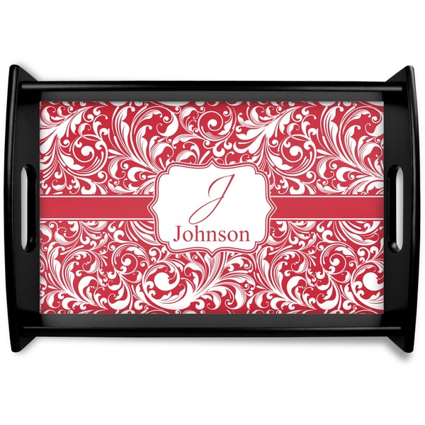 Custom Swirl Wooden Tray (Personalized)