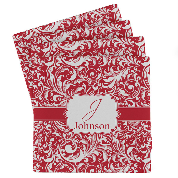 Custom Swirl Absorbent Stone Coasters - Set of 4 (Personalized)