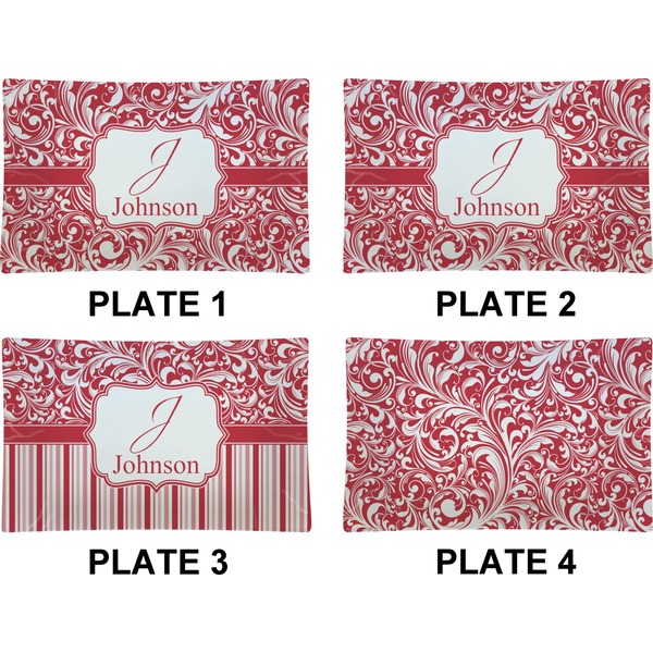 Swirl Set of Rectangular Dinner Plates (Approval)