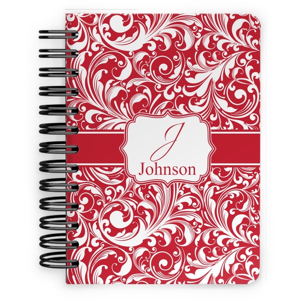 Custom Swirl Spiral Notebook - 5x7 w/ Name and Initial