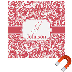 Swirl Square Car Magnet - 6" (Personalized)