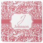 Swirl Square Rubber Backed Coaster (Personalized)