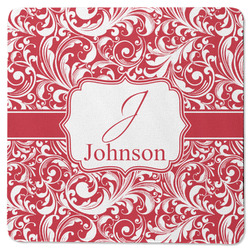 Swirl Square Rubber Backed Coaster (Personalized)