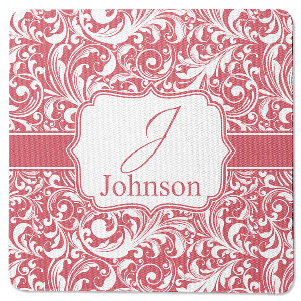 Swirl Square Coaster Rubber Back - Single