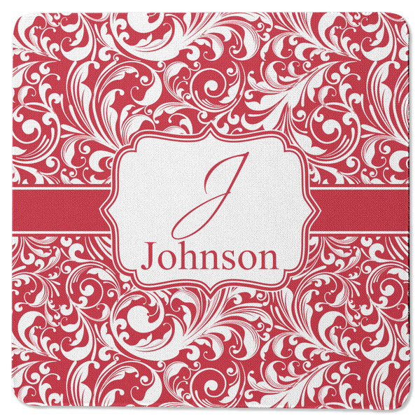 Swirl Square Coaster Rubber Back - Single