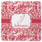 Swirl Square Rubber Backed Coaster (Personalized)