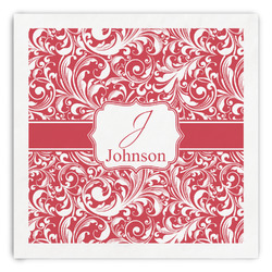 Swirl Paper Dinner Napkins (Personalized)