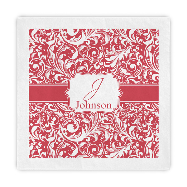 Custom Swirl Decorative Paper Napkins (Personalized)