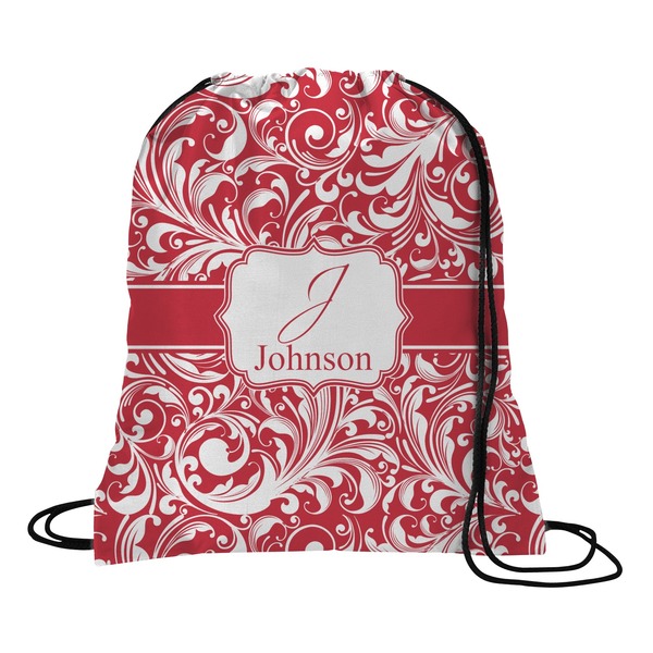 Custom Swirl Drawstring Backpack - Large (Personalized)