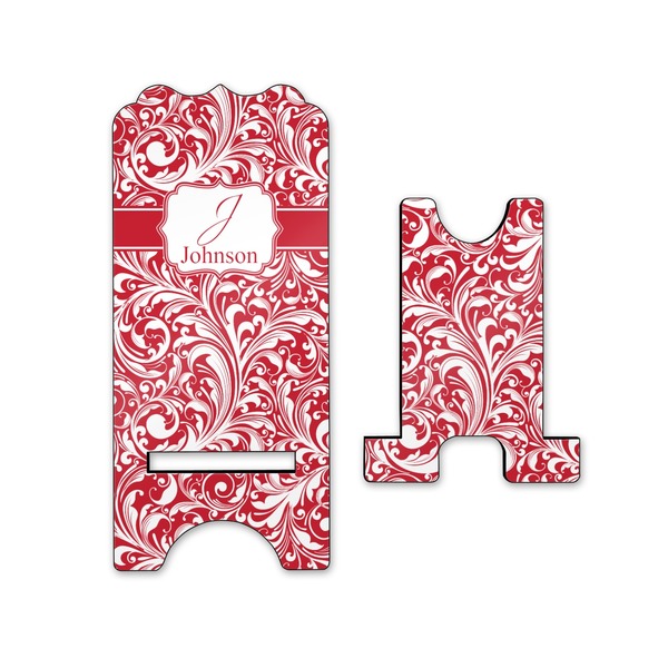 Swirl Stylized Phone Stand - Front & Back - Small