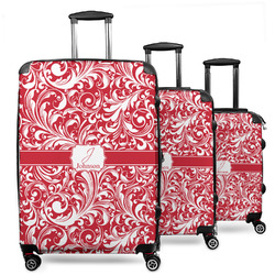 Swirl 3 Piece Luggage Set - 20" Carry On, 24" Medium Checked, 28" Large Checked (Personalized)