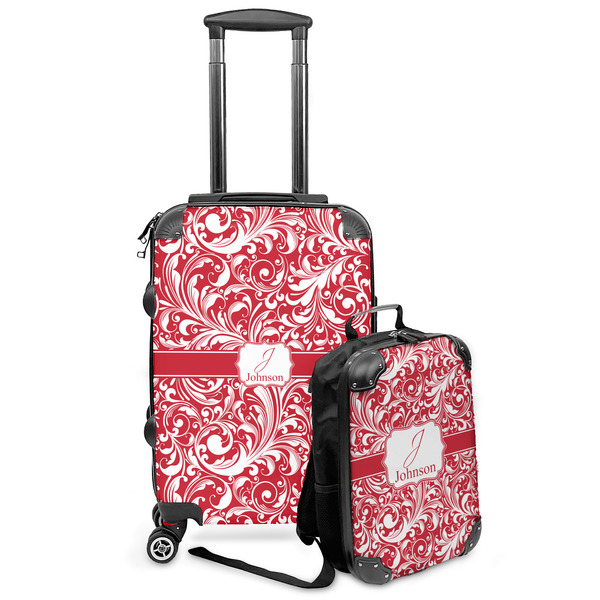 Custom Swirl Kids 2-Piece Luggage Set - Suitcase & Backpack (Personalized)