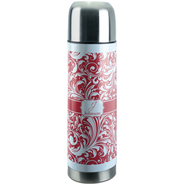 Custom Swirl Stainless Steel Thermos (Personalized)
