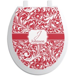 Swirl Toilet Seat Decal (Personalized)