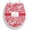 Swirl Toilet Seat Decal - Round (Personalized)