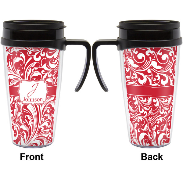 Swirl Travel Mug with Black Handle - Approval