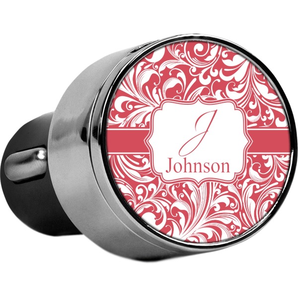Custom Swirl USB Car Charger (Personalized)