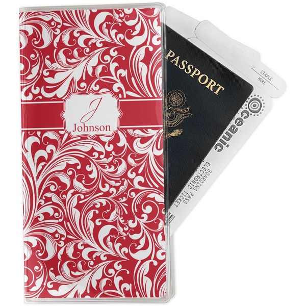 Custom Swirl Travel Document Holder