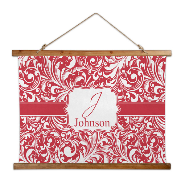 Custom Swirl Wall Hanging Tapestry - Wide (Personalized)