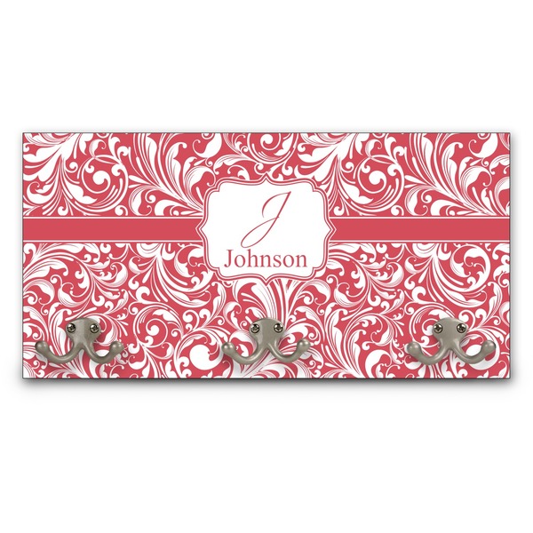 Custom Swirl Wall Mounted Coat Rack (Personalized)