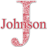 Swirl Name & Initial Decal - Custom Sized (Personalized)