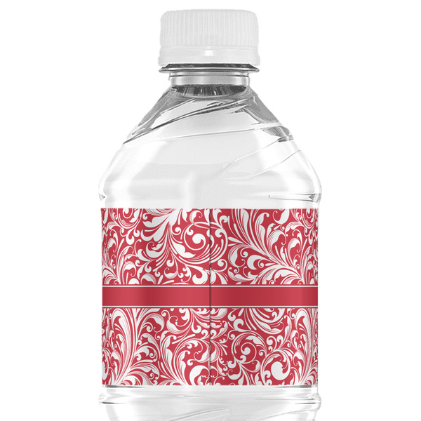 Swirl Water Bottle Label - Back View