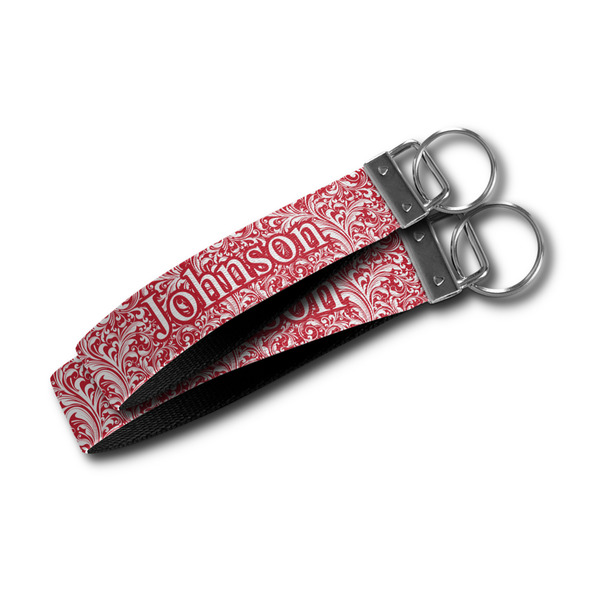 Swirl Webbing Keychain FOBs - Size Comparison