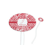 Swirl Oval Plastic Stir Sticks (Personalized)