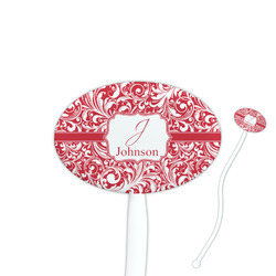 Swirl Oval Plastic Stir Sticks (Personalized)