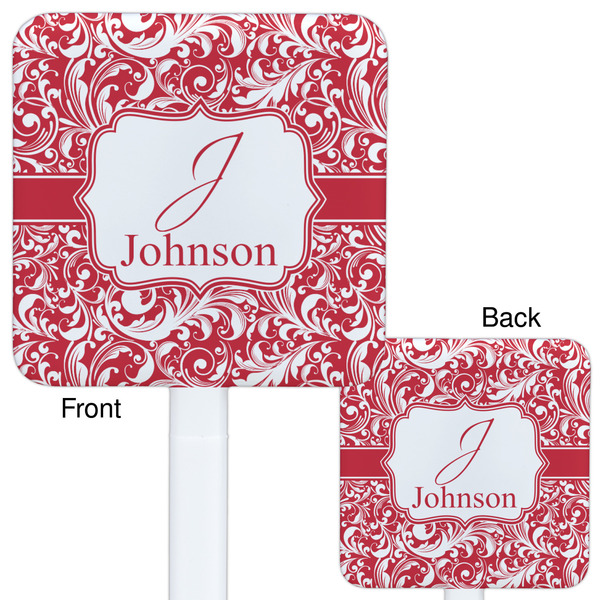 Swirl White Plastic Stir Stick - Double Sided - Approval