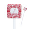 Swirl Square Plastic Stir Sticks (Personalized)