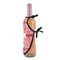 Swirl Wine Bottle Apron - DETAIL WITH CLIP ON NECK