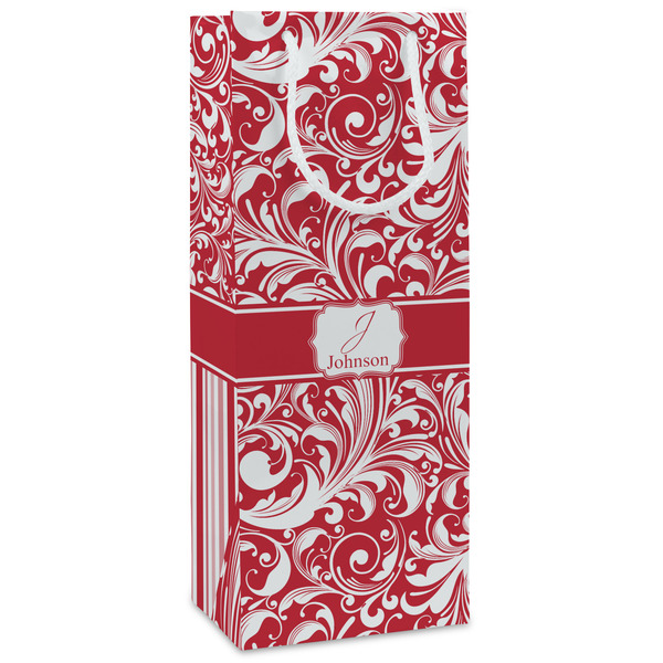 Custom Swirl Wine Gift Bags (Personalized)