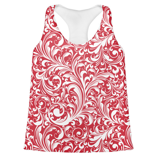 Custom Swirl Womens Racerback Tank Top - 2X Large