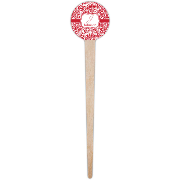 Swirl Wooden 4" Food Pick - Round - Single Pick