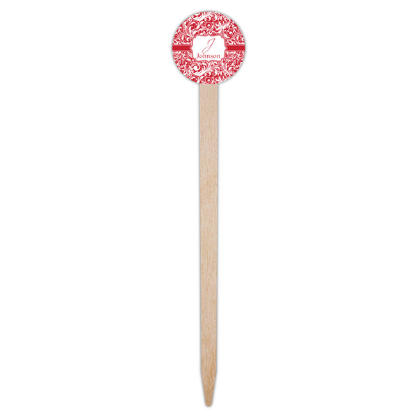Swirl Wooden 6" Food Pick - Round - Single Pick